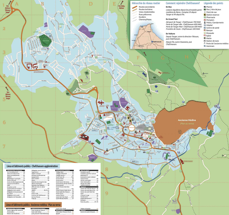 Carte Chefchaouen
