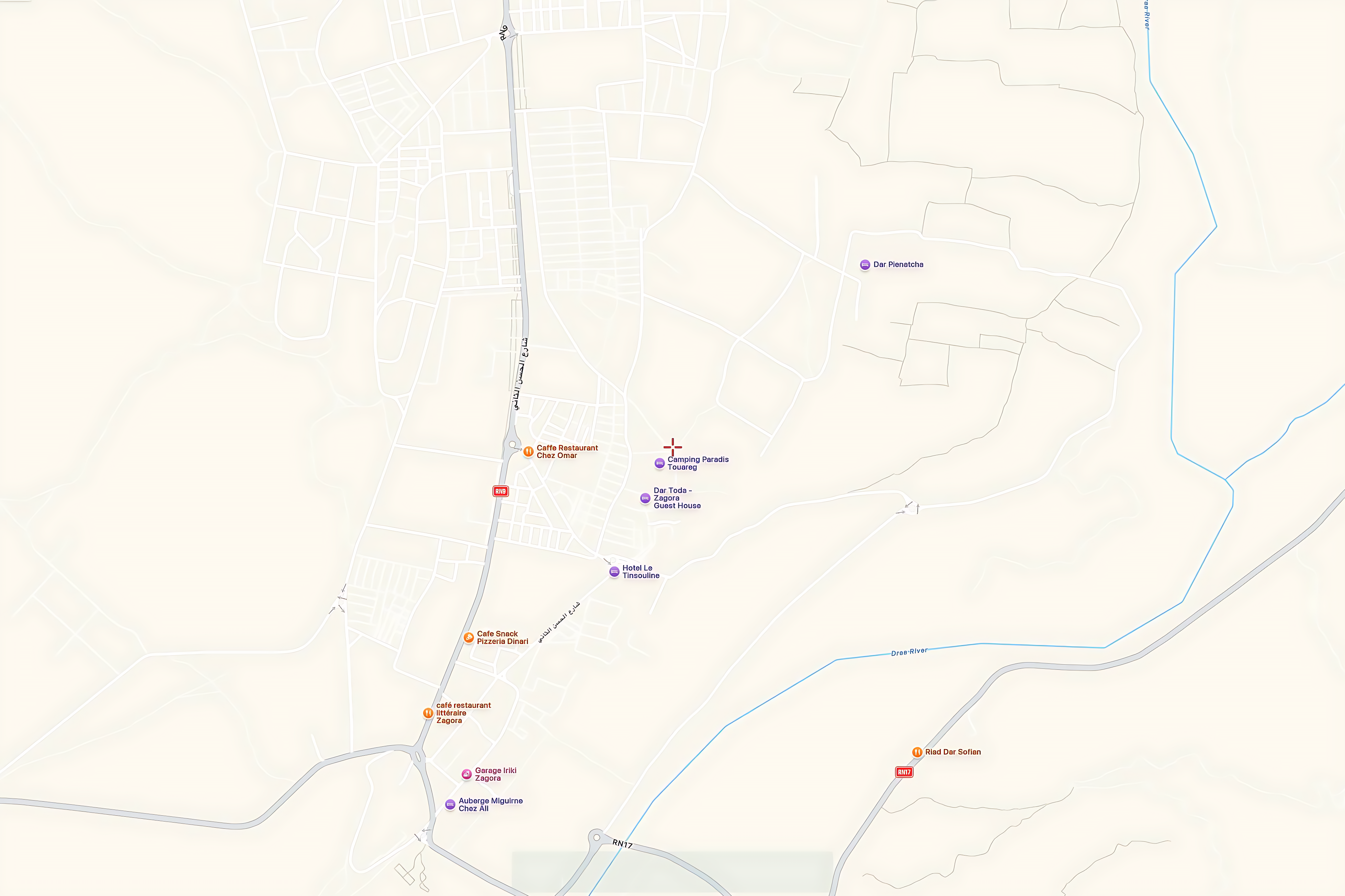 Carte Merzouga Zagora